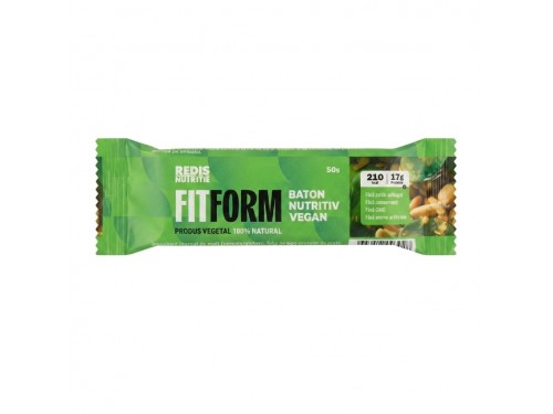 Baton proteic vegan Redis, FitForm-R 50 gr
